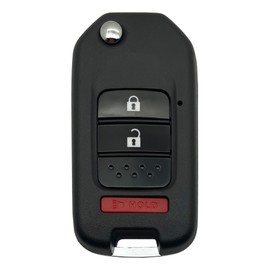 Key Fob Case Shell Fit for Honda Fit 2015 2016 2017 2018 2019 2020/Crosstour 2013-2015/CR-V 2014-2016 3 Buttons Modified Replacement Car Key Housing Outer Cover MLBHLIK6-1TA MLBHLIK6-1T (1)