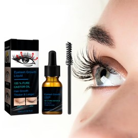 Castor Oil Eyelash Serum Eyelash Growth Essence, Eyelash Treatment Serum, Natural Thickness, Lengthening, Curling and Moisturising