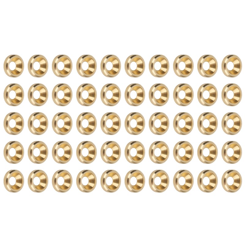 50Pcs Countersunk Screw Washer CNC Pure Copper Flat Head Gasket