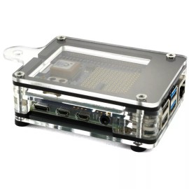 C4Labs Zebra Adafruit GPS HAT Case for Raspberry Pi 4B, 3B+, Pi 3, B+, or Pi 2