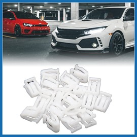 A ABSOPRO Plastic Fasteners Car Trim Instrument Panel Dashboard 20PCS White Item Replacement