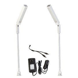 LEDUPDATES 2pcs Jewelry Showcase LED Pole Light Stem Model FY-60 Silver 4000K