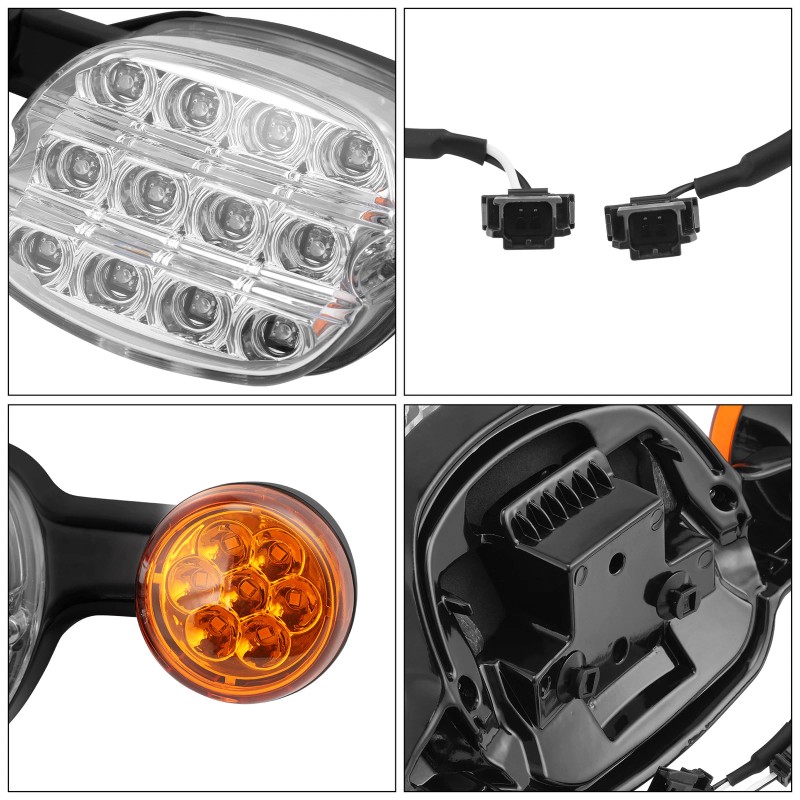 TCMT Rear Brake LED Tail Light Turn Signal Fit For