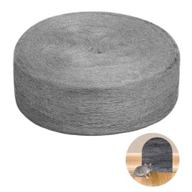 Yixinly 10 m Steel Wool Against Mice, Steel Wool 0000 Steel Wool Fine Stainless Steel Wool Against Mice and Rats, Ventilation Grille Garage Garden and for Cleaning and Polishing, Rodents Effective