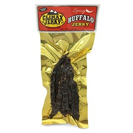 BEST Premium Natural Style Kippered Cut Thick Strips 1.5 OZ. Buffalo Jerky - No Preservatives - High Protein - Low Carbs - Buy Multiple Packs & Save! (Buffalo Spicy, Spicy 1 Pack)