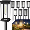 Upgraded Square Solar Pathway Lights Outdoor 8 Pack, IP65 Waterproof,