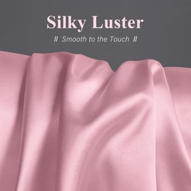 DOWNSTORIA Satin Body Pillow Cover Similar to Silk Body Pillow Pillowcase 1 Pack, Silky Envelope Closure Large Long Pillow Cases, Gifts for Women Men(20x54 Inches, Pink)