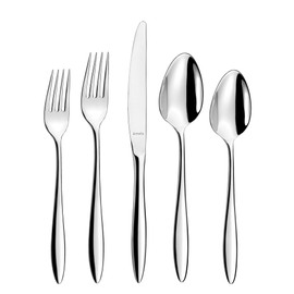 Amefa Ariane 20-piece 18/0 Stainless Steel Flatware Set, High Gloss Mirror Finish, Silverware Set Service for 4, Dishwasher Safe, Rust resistant Cutlery.