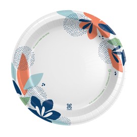 Dixie Large Paper Plates, 10 Inch, 54 Count, 2X Stronger*, Microwave-Safe, Soak-Proof, Cut Resistant, Disposable Plates For Everyday Breakfast, Lunch, & Dinner Meals