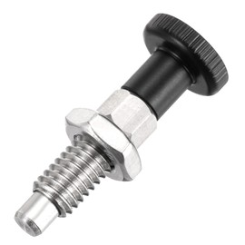 PATIKIL Push Fit Ball Nose Spring Plunger, M6x1 Spring Return Knob Plunger 304 Stainless Steel Retractable Coarse Thread Index Plunger for Industrial Equipment