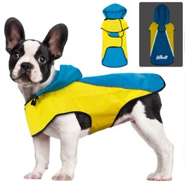 Dog Raincoat,Waterproof Hooded Slicker Poncho,Dog Reflective Safety Dog Rain Jacket,Dog Rain Coat Windproof Snowproof Dog Raincoats for Medium Dogs