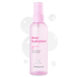 BANILA CO Dear Hydration Cool Down Mist | Lightweight Skin Cooling & Moisturizing Makeup Fixer Setting Spray | Hydration Boost, Radiant Glow Serum (99ml / 3.34 fl oz)