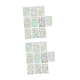 Baluue 2sets Shamrock Nail Decal Decor Nail Art Stickers Perfect for Parties DIY Manicure 10sheets*2