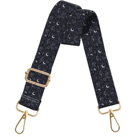 BHAHB Purse Strap Crossbody Shoulder Straps 1.5 inch Wide Replacement Adjustable for Women Girls Bag Aesthetic Cute-Moon