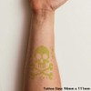 'Pixel Skull' Temporary Tattoo - Water Resistant, Skin-Safe, Non-Toxic Transfer