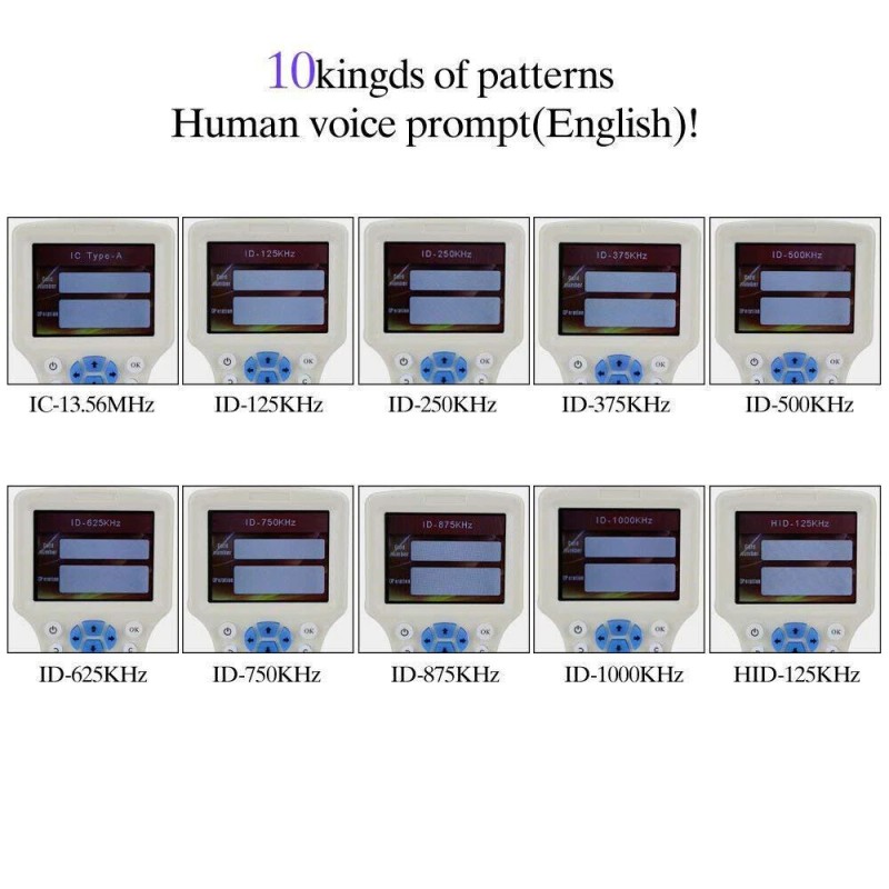 JahyElec 10 Frequency NFC Smart Card Reader Writer RFID Copier