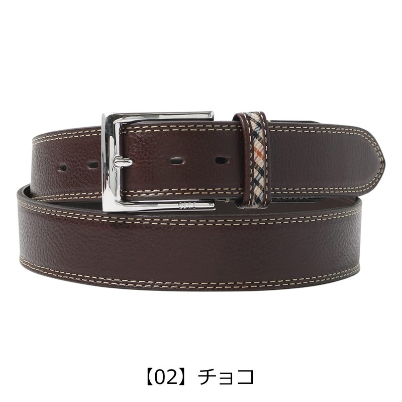 Ducks DB20480 Men's Genuine Leather Belt, Pin Type, Made in