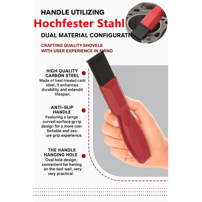 exquis Carbide Gasket Scraper - Fixed Scraper for Engine, Transmission