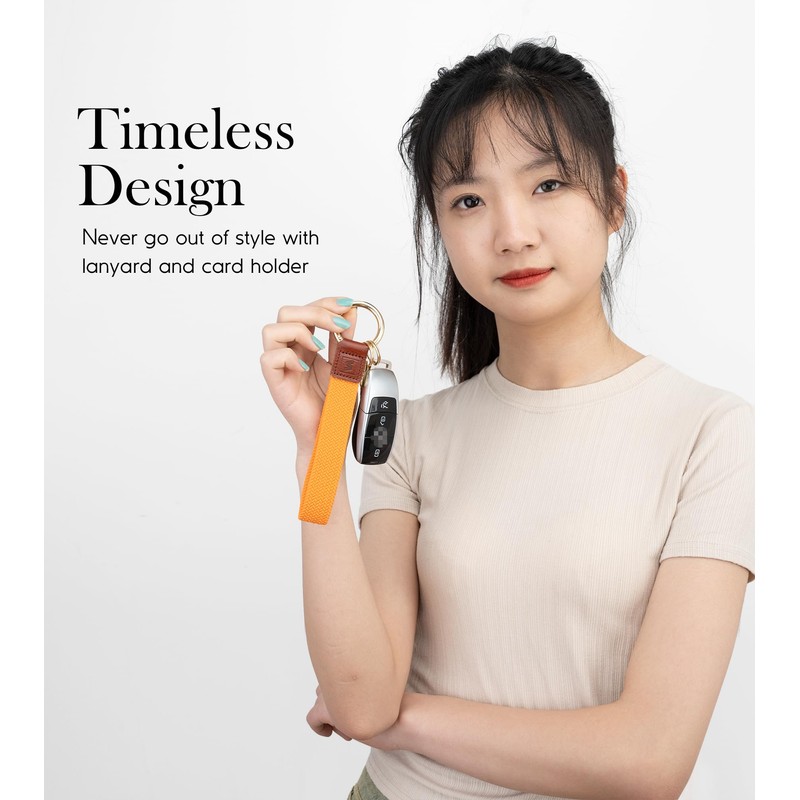 SENLLY Wristlet Lanyard, Stretchy Keychain Holder, Original Elastic Anti-Drop Design