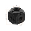 PATIKIL Universal 1/4" 3/8" Screw Hole Tripod Adapter Magic Cube