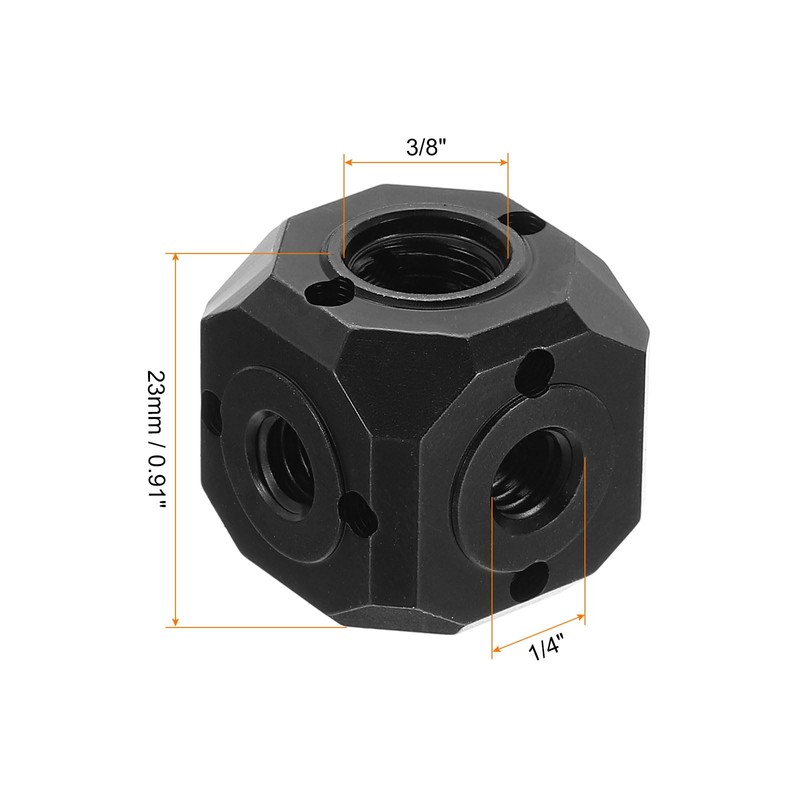 PATIKIL Universal 1/4" 3/8" Screw Hole Tripod Adapter Magic Cube