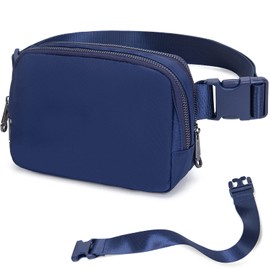 AROME Mini Belt Bag for Women, Fashion Waist Pack Fanny Packs for Women Men with Adjustable Strap, Waterproof Waist Bag Hip Bum Bag for Travel Shopping Running Hiking Cycling (Blue)