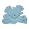 Aloe Socks and Gloves Set | Blue Moisturizing Socks and