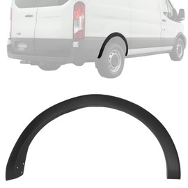 Embellecedor para puerta lateral trasera derecha del pasajero, cubierta de panel de arco de rueda para 2015-2023 Transit 150 250 350, [duradero y resistente] Moldura de guardabarros de rueda