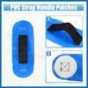 A ABSOPRO 2pcs Universal PVC Strap Handle Patches Carry Grab