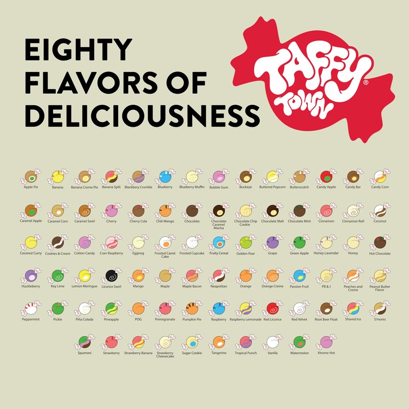 Taffy Town Saltwater Taffy, Strawberry Cheesecake, 40 Ounce