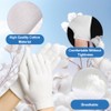 White Gloves Kids, 4 Pairs Washable and Reusable Cotton Moisturizing