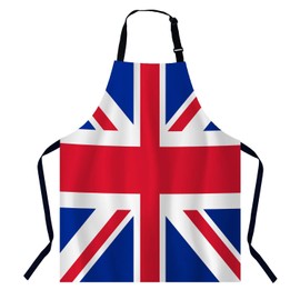 BGBDEIA United Kingdom Flag Chefs Apron, Cooking and Baking Apron for Men and Women, Kitchen Apron, Butchers Apron, BBQ & Catering Bibs