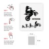 Quattroerre 6331 Sticker Moto Race Table Dimensions 10 x 12