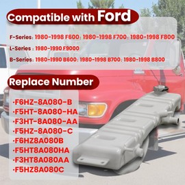 HocvrlX Coolant Reservoir Overflow Radiator Expansion Tank with Cap Compatible with Ford Truck 1980-1998 B600 B700 B800 1980-1999 F600 F700 F7000 F800 F8000 F900 F9000 F6HZ-8A080-B F5HT-8A080-HA