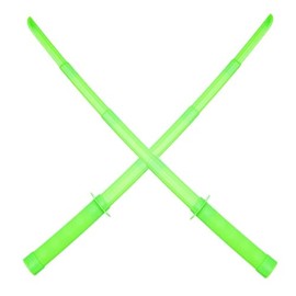 2PCS 3D Printed Gravity Retractable Samurai Sword Model Toys, Plastic Katana Sword Toy, Telescopic Anime Plastic Swords, Swords for Boys & Adults(Green)