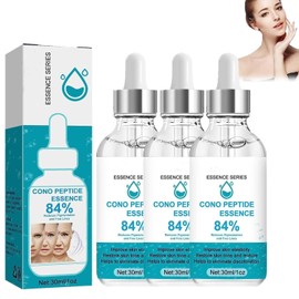 3PC Cono Peptide Essence, 84% Cono Peptide Essence, Pure Plant Extract Facial Serum Essence, Hydrating Anti-aging Essence, Deep Moisturizing Face Essence, Reduce Pigmentation and Fine Lines(30ml)