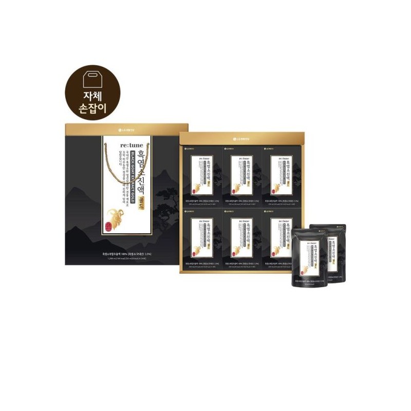 LG설식품선물세트 리튠 흑염소진액 골드 50ML24포x4개 LG Black Goat Extract Gold