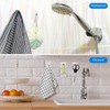 VESTURA Adhesive Screw Hooks for Wall Without Drilling, Adhesive Screw