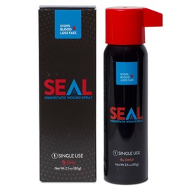BC3 Technologies 2.5oz SEAL Aerosolized Hemostatic Wound Spray – Rapid Bleeding Control - Emergency Preparedness Product - Perfect for Hotels, Emergency Workers, Military & Law Enforcement