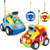 Remote Controlled Cartoon Police Car from 2 3 4 Years,