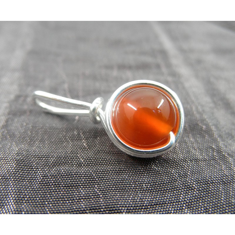 Filigraner Kettenanhänger Karneol (Vergoldet)