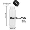 Clear Glass Lab Vials 30ml Empty Vials Bottles Liquid Sampling