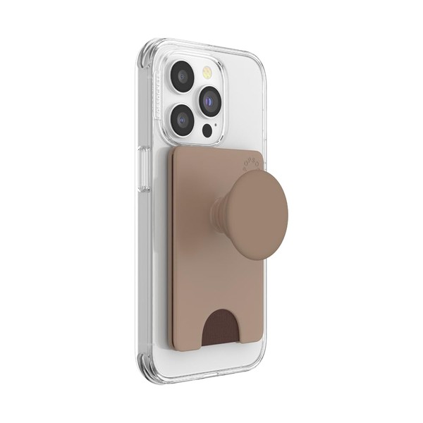 PopSockets Phone Wallet with Expanding Phone Grip, Phone Card Holder