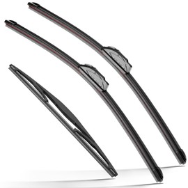 RAINTOK Windshield Wiper Blades Replacement for 2009-2020 Honda Fit Original Factory Quality Front Rear Wipers Blade Set for My Car - 28" 14" 14" (Pack of 3)
