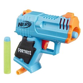 Hasbro E6751EL2 Fortnite Micro HC-R Nerf MicroShots Dart Blaster and 2 Nerf Elite Darts for Children, Teenagers, Adults