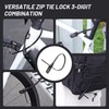 Zip Tie Lock,Adjustable Cable Lock with Stainless Steel Core,Multi-Purpose Cable