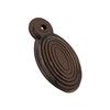 Oval Shaped Beehive/Reeded Door Lock Keyhole Escutcheons in Various Finishes