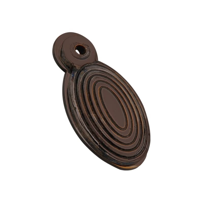 Oval Shaped Beehive/Reeded Door Lock Keyhole Escutcheons in Various Finishes