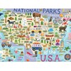 Ceaco - National Parks Map - 500 Piece Jigsaw Puzzle