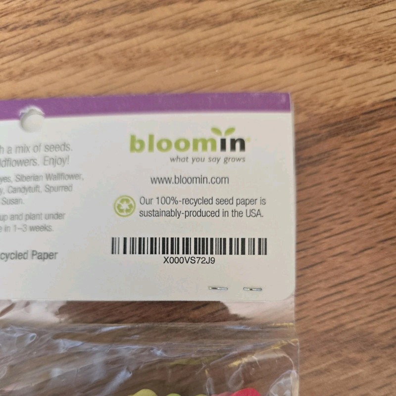 Bloomin Butterfly Plantable Flower Seed Paper 25 each party favor
